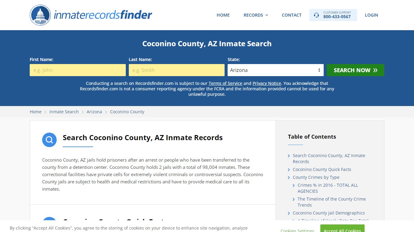 Coconino County, AZ Inmate Lookup & Jail Records Online