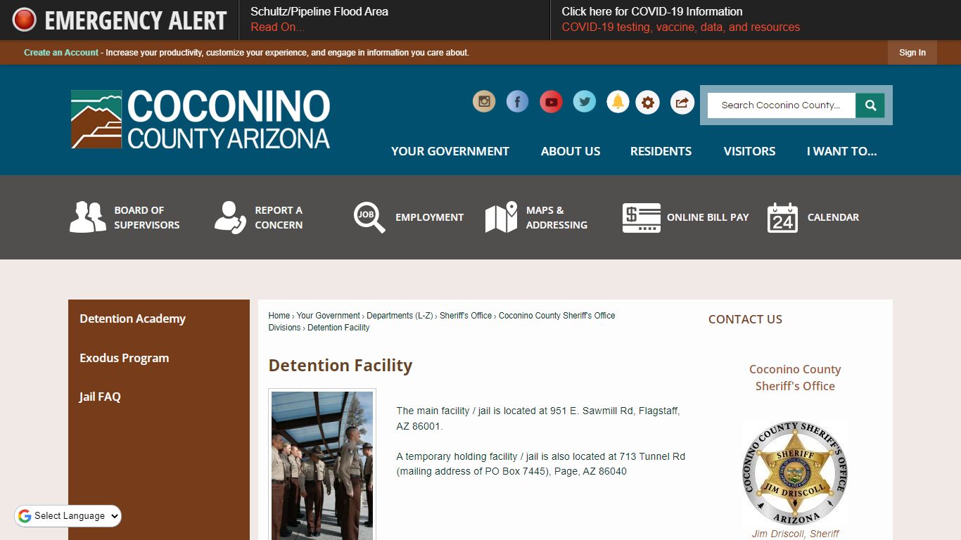 Detention Facility | Coconino - Coconino County, Arizona