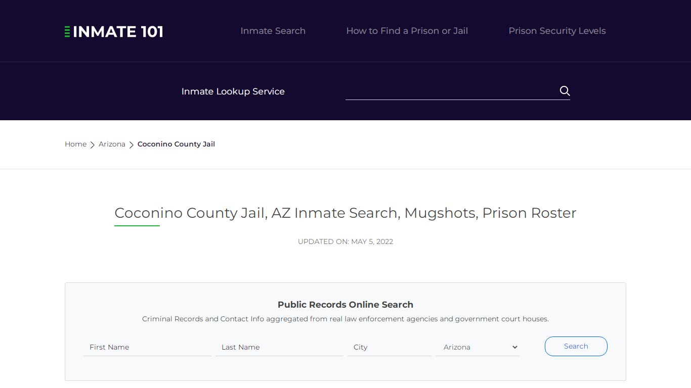 Coconino County Jail, AZ Inmate Search, Mugshots, Prison ...